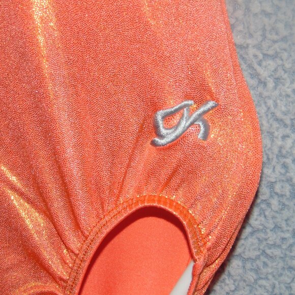GK Shiny Orange Chalkbox Leotard M - Picture 3 of 7